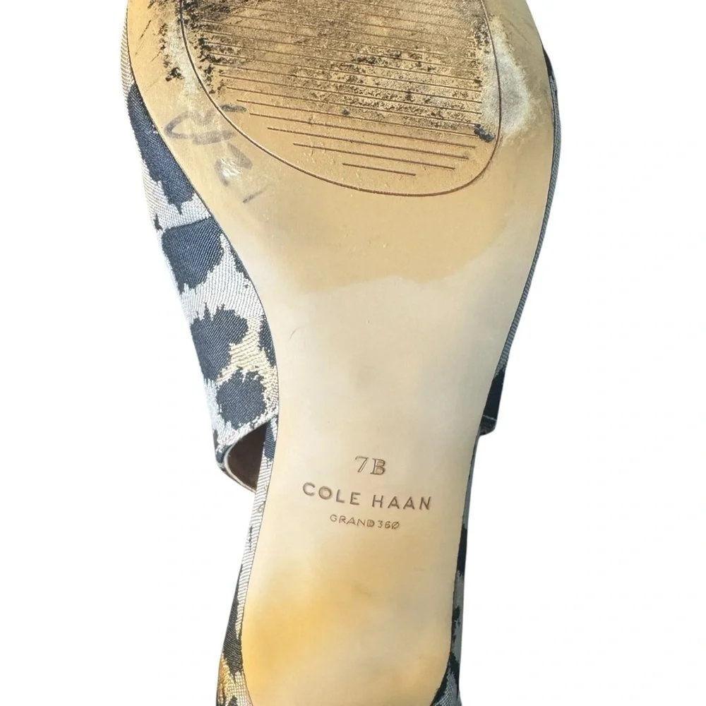 Cole Haan - Vandam Pump Leopard Animal Print Slingback Heels Sz 7